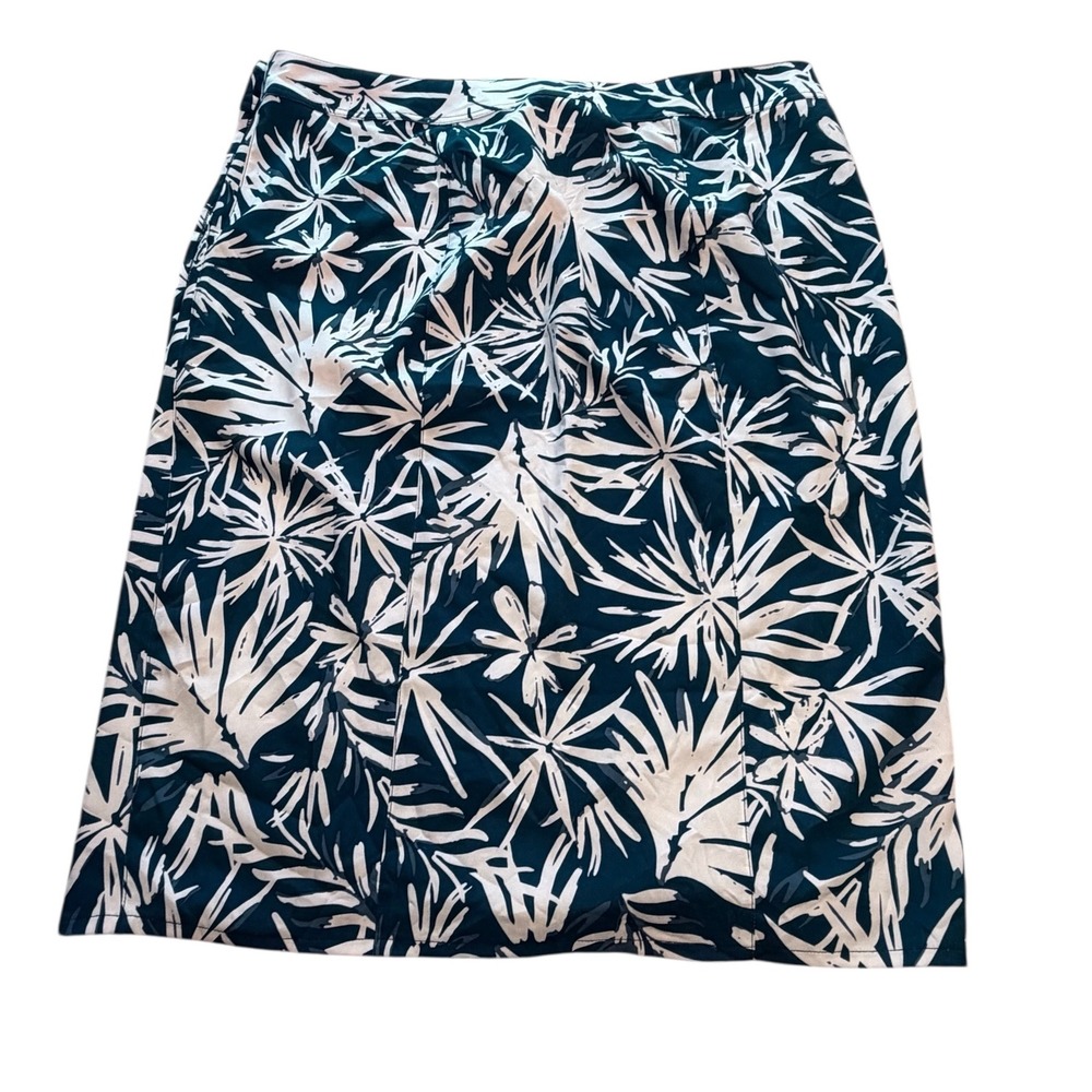 Rip Skirt Hawaii Blue Floral Adjustable Wrap Style Skirt Size XL Tropical Resort